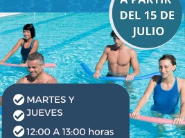 Aquagym en la piscina municipal