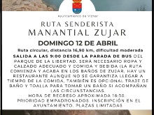 Ruta senderista - Manantial de Zujar