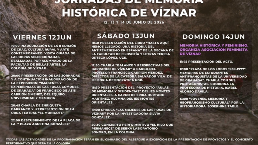 Terceras Jornadas de Memoria Histórica de Víznar
