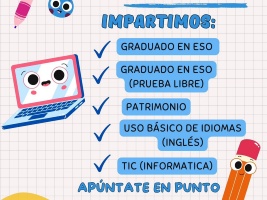 Escuela de Adultos de Víznar: Abierto el plazo de matriculación para el próximo curso