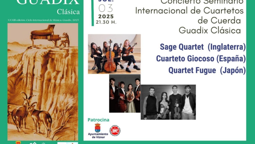Concierto Seminario Internacional de Cuartetos de Cuerda de Guadix Clásica