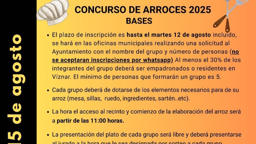 Bases Concurso de Arroces 2025