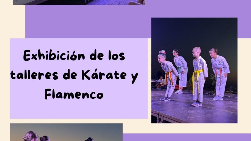 Exhibición de los talleres de Kárate y Flamenco