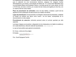Selección de un/a interino/a funcionario/a subgrupo C2 categoría Auxiliar Administrativo/a